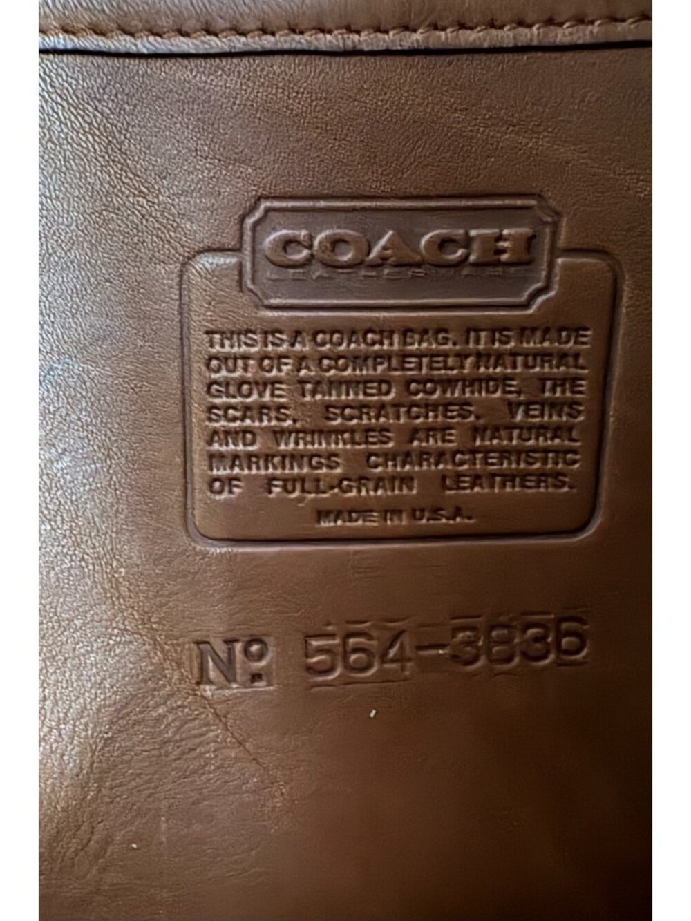 Coach Embassy New York City Leather Briefcase color tan Vintage 1980's - Picture 2 of 11